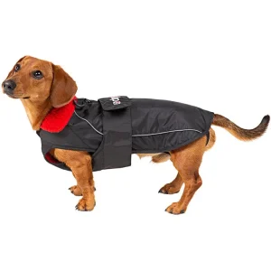 Dryrobe Dog Robe - Black/Red
