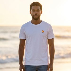 Embroidered Tee, White