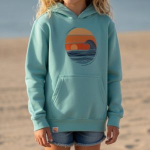 Kids Sunset Hoodie, Mint