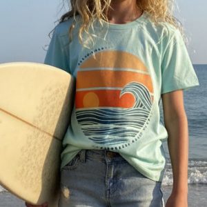 Kids Sunset Tee, Mint
